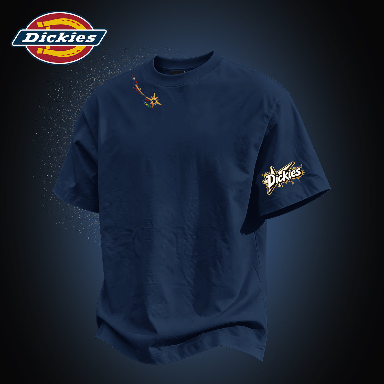 Dickies藏青色短袖T恤男款图片