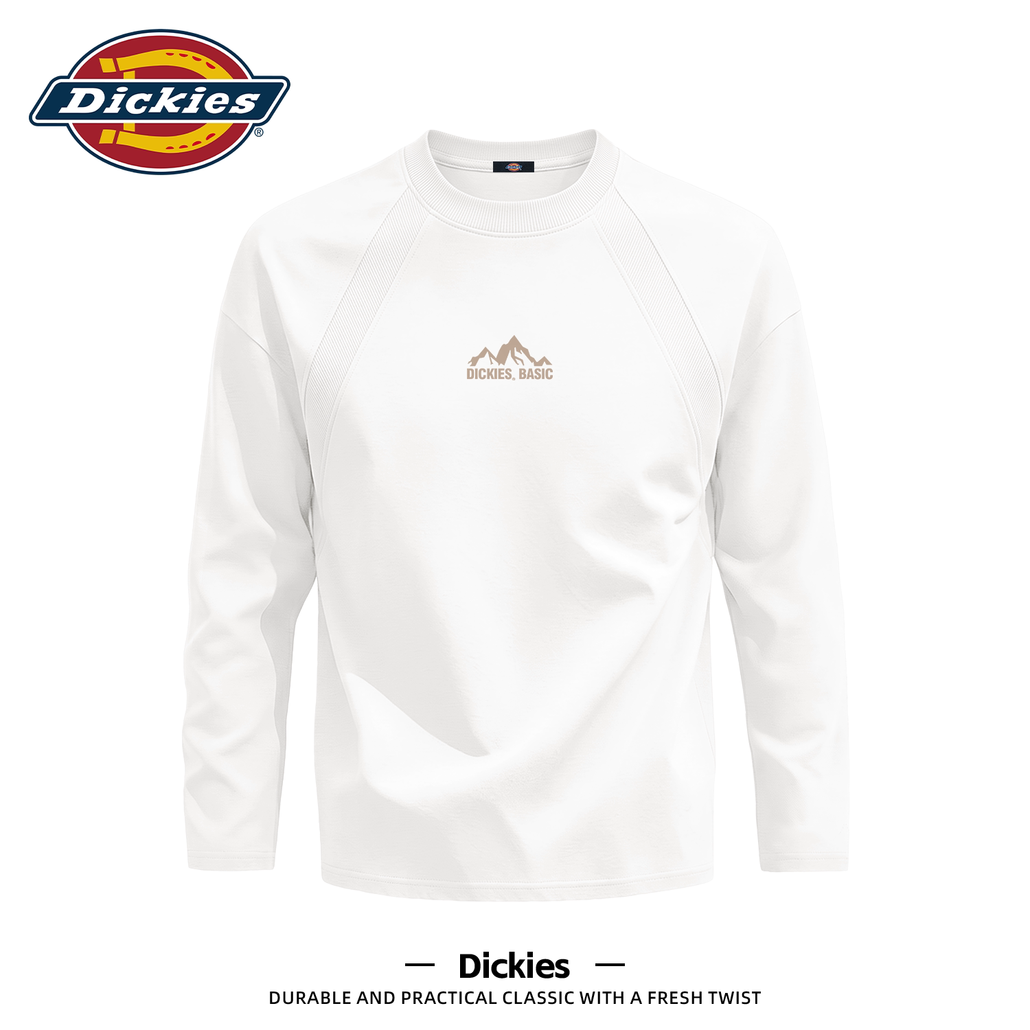 Dickies解构拼接设计袖T恤男