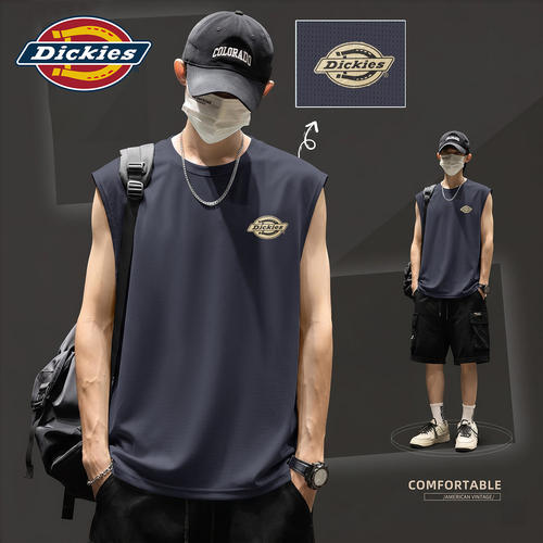 Dickies深色冰丝无袖背心男2026
