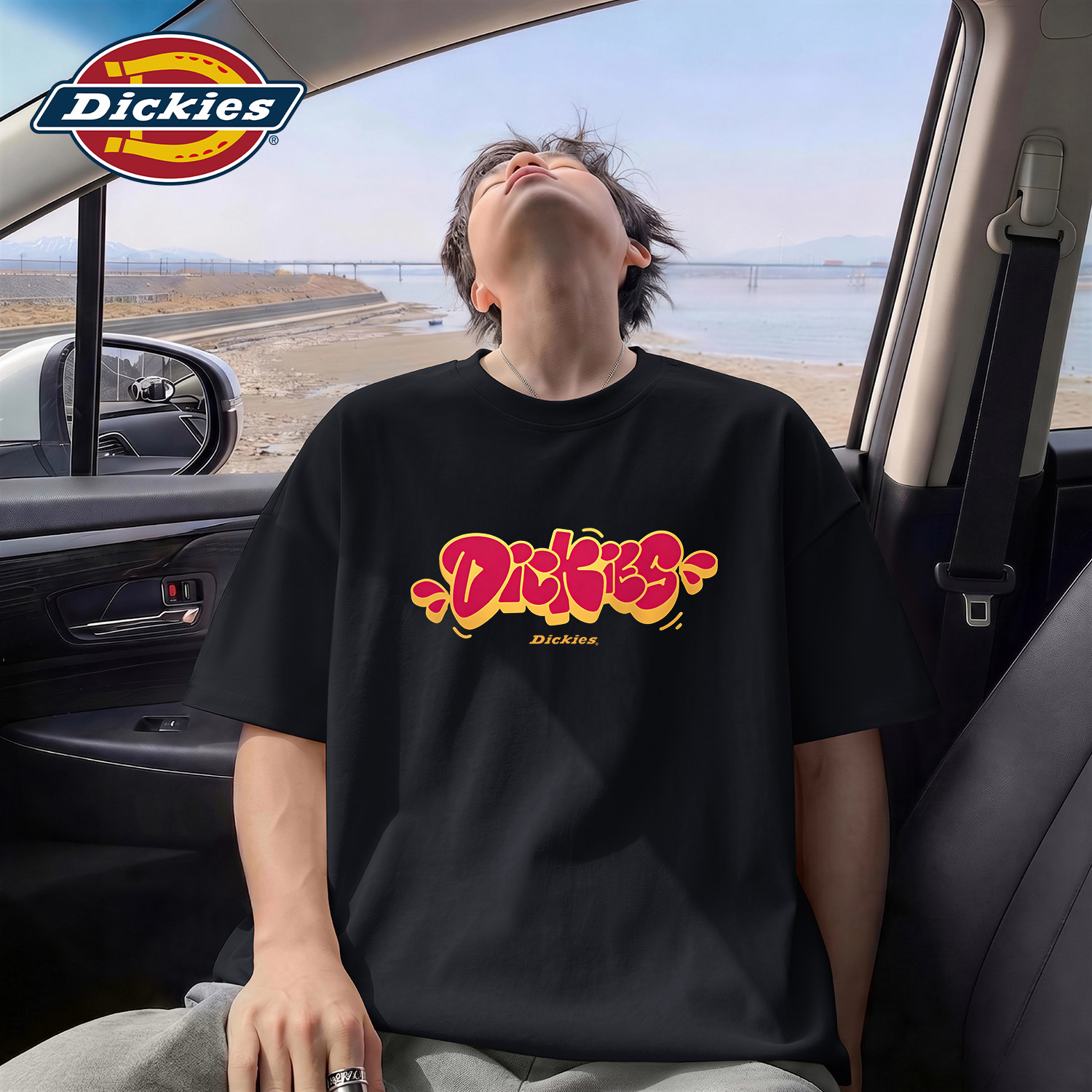 Dickies黑色美式短袖T恤男