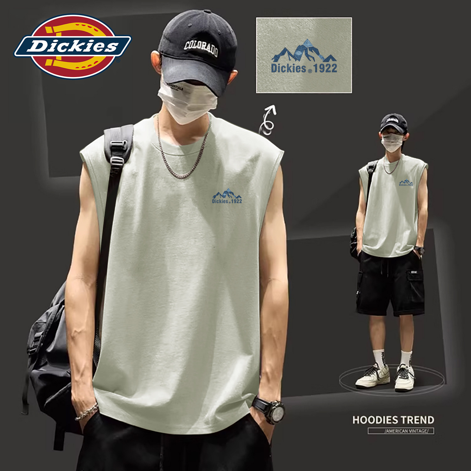 Dickies纯棉背心男款2026新款