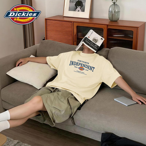 Dickies纯棉透气圆领短袖T恤