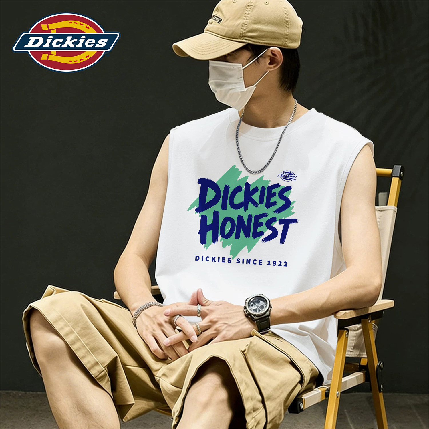 Dickies纯棉运动背心2026夏季