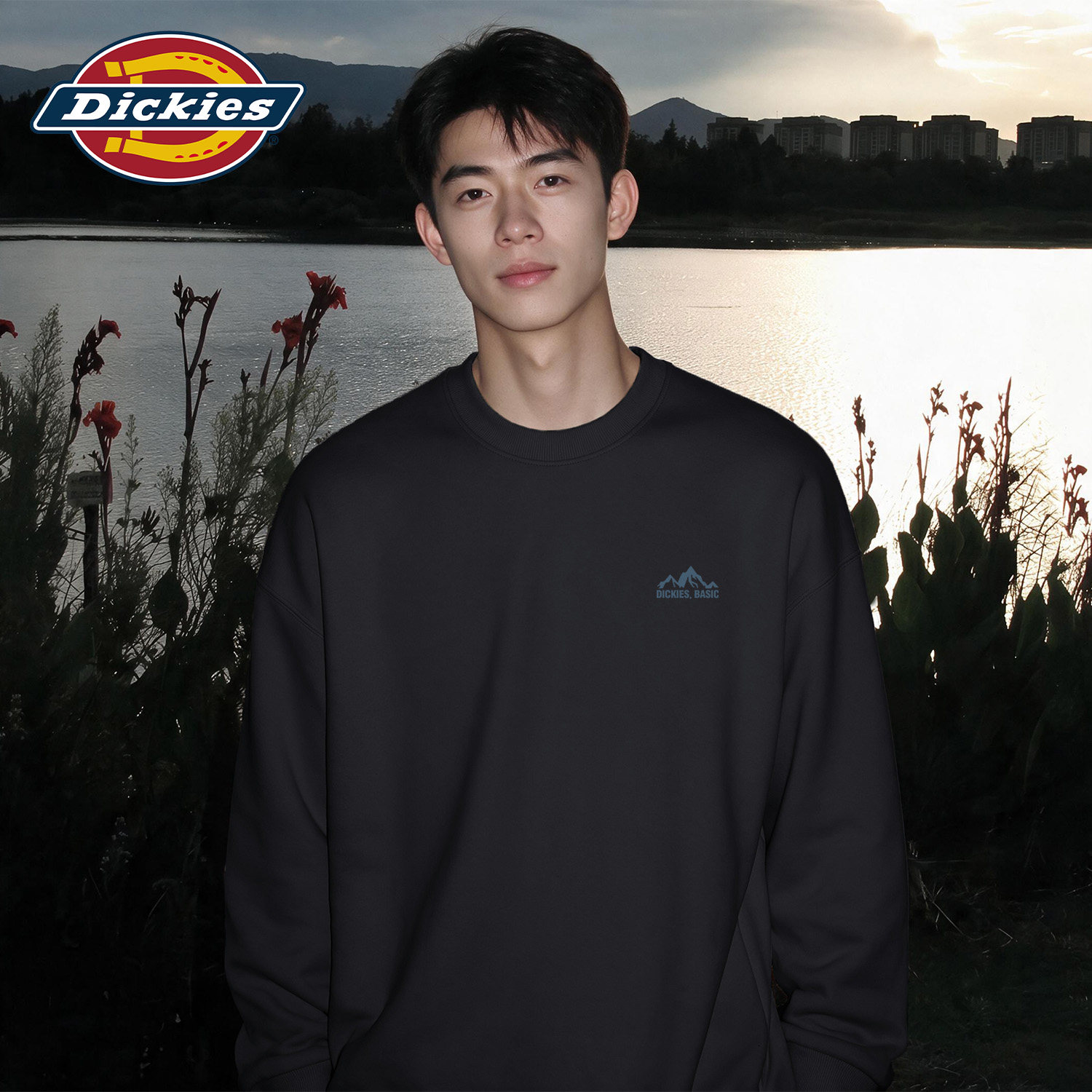 Dickies宽松圆领卫衣男