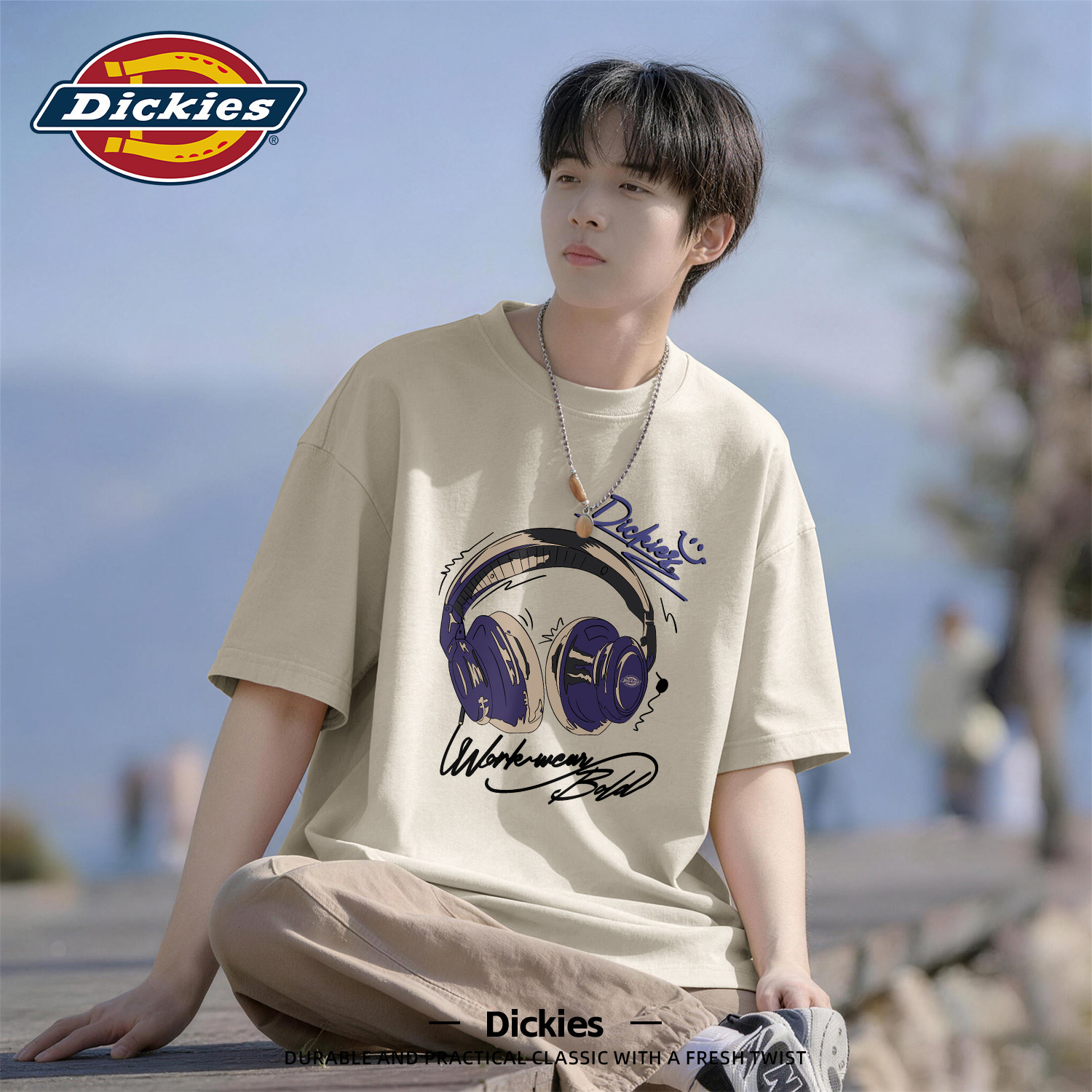 Dickies浅色系纯棉短袖t恤男