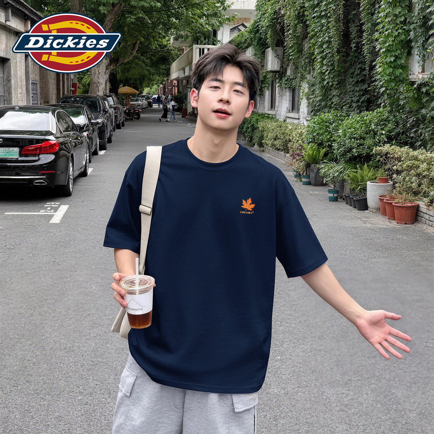Dickies美式高级感短袖T恤男款2026新款夏季纯棉百搭宽松休闲体恤
