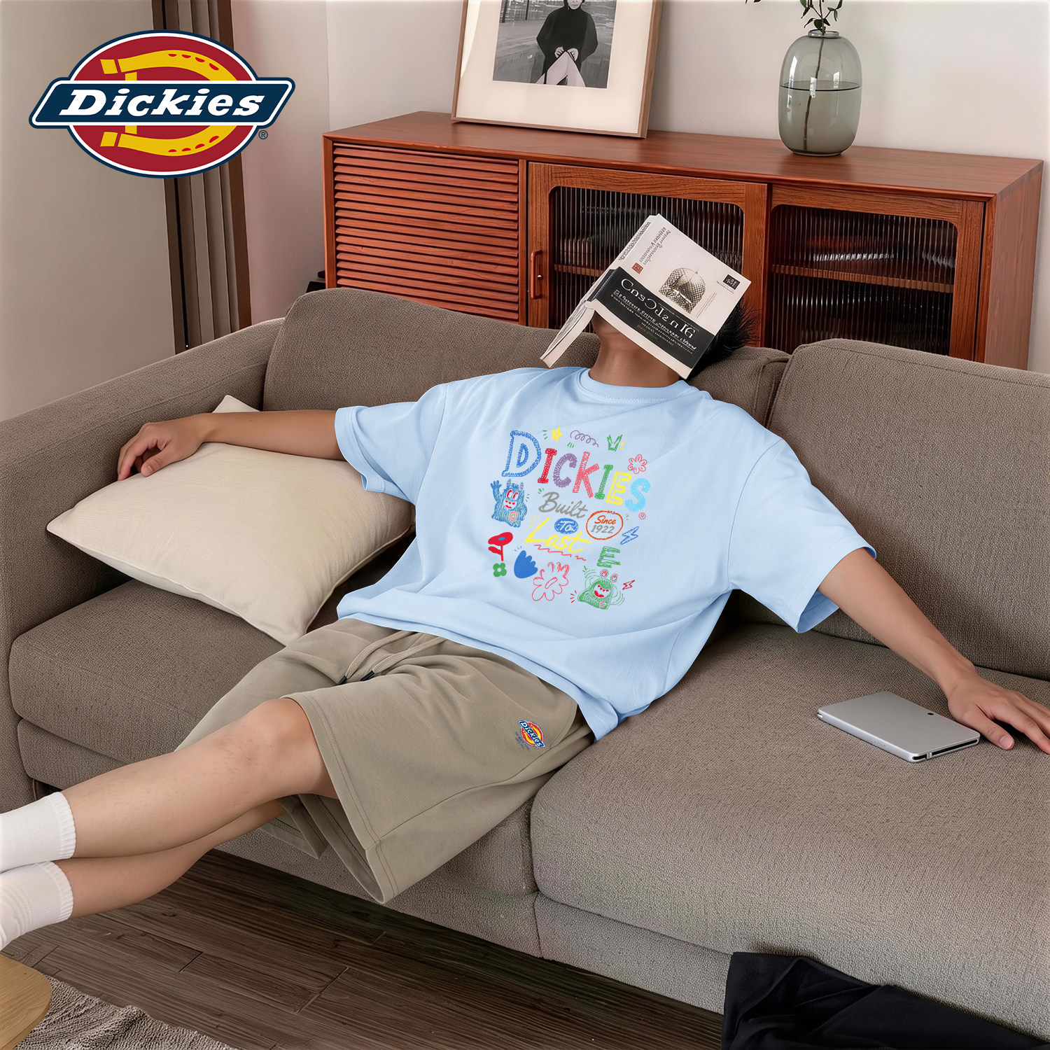 Dickies蓝色休闲套装男生
