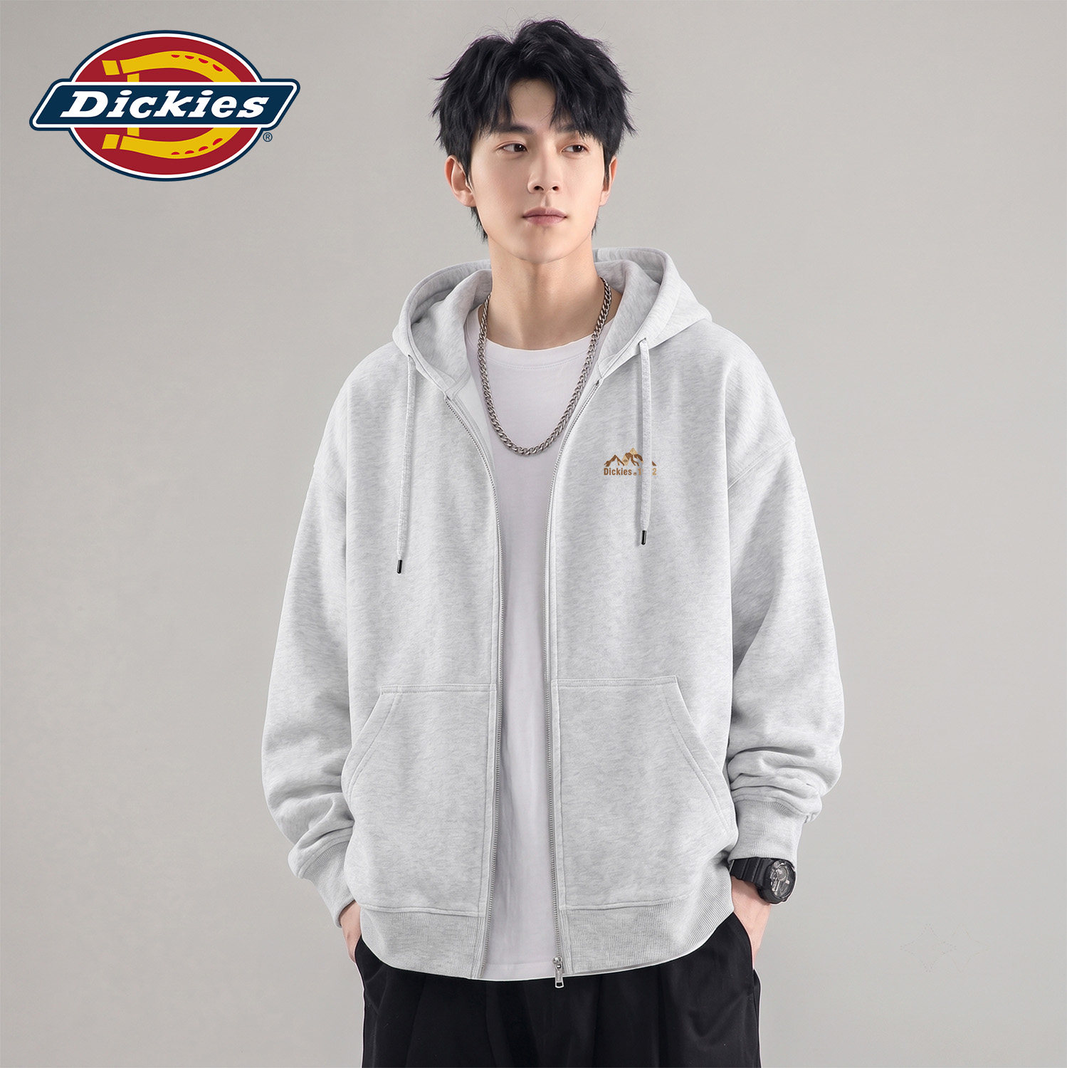 Dickies旗舰店拉链开衫卫衣男款