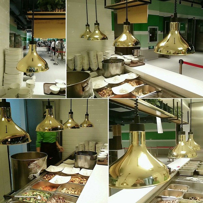 食物保温升降灯自助餐加热灯西餐厅专用伸缩灯熟食保温灯酒店商用