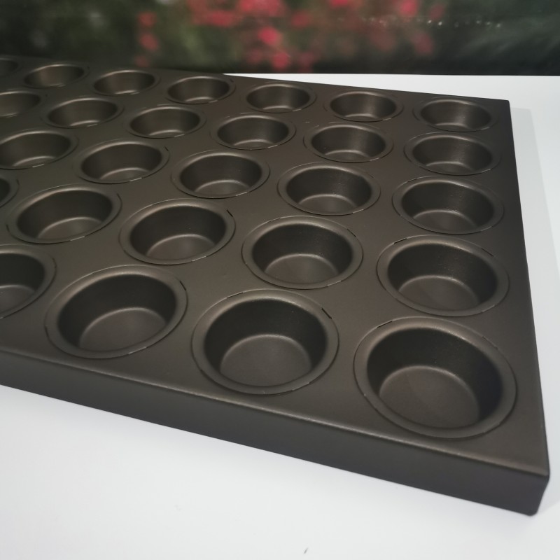 QN9307乾能35连圆模无水蛋糕模脆皮蛋糕模拔丝蛋糕鸡蛋糕模具不粘
