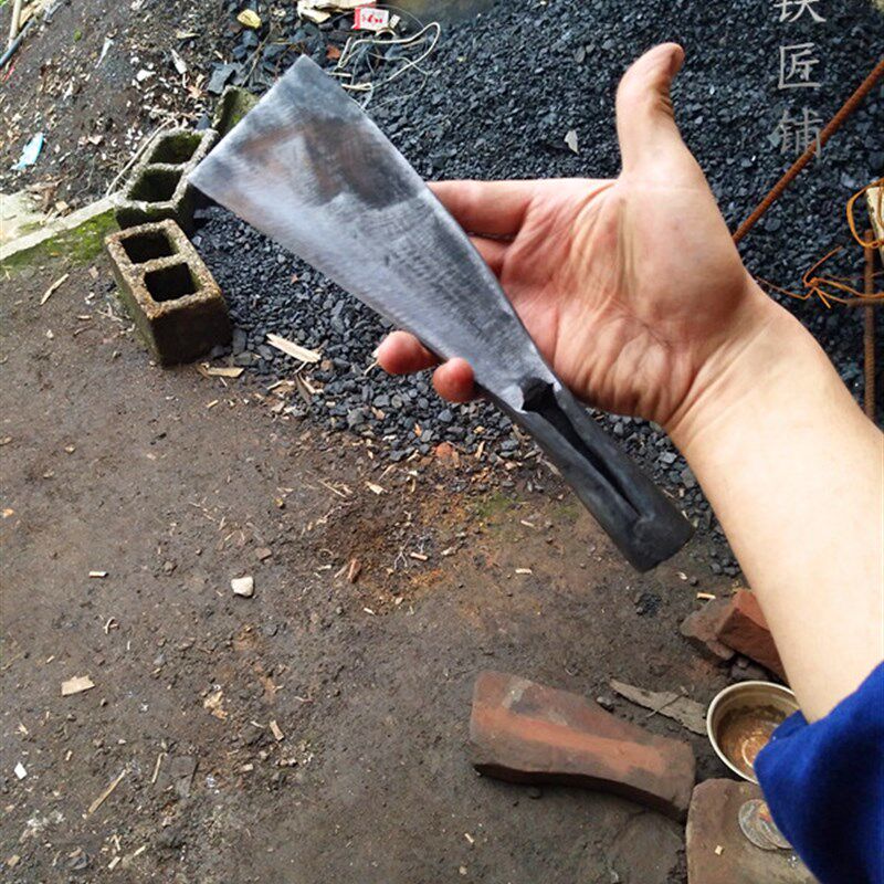 瞿氏铁匠铺篾匠篾刀分篾刀破篾刀边钢工艺分篾工具一体锻打而成的