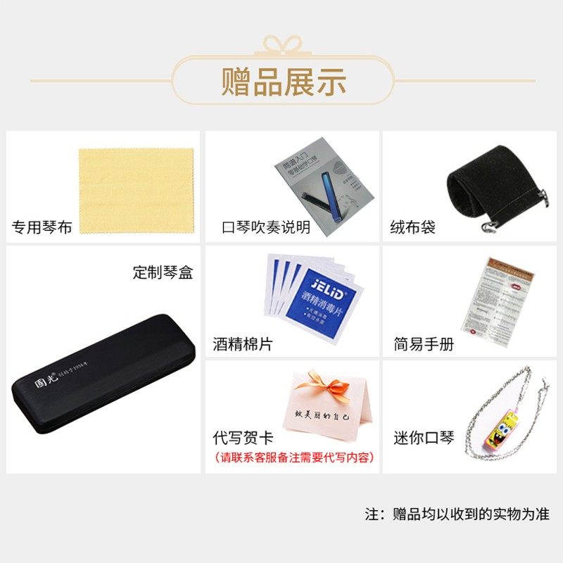 国光单音口琴铜格版24孔C调初学者成人男女高级专业演奏级乐器