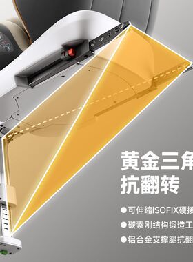 儿童安全座椅汽车用车载婴儿0到2岁-12岁新生儿宝宝可坐可躺便携