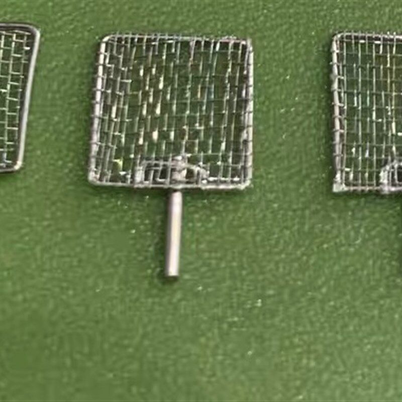 30*30mm铂网 带边框 焊接1mm粗5mm 长铂丝尾巴 铂网0.12mm,52目