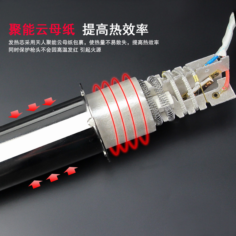达龙调温热风枪小型汽车贴膜烤枪工业塑料焊枪热缩膜吹风枪热风筒