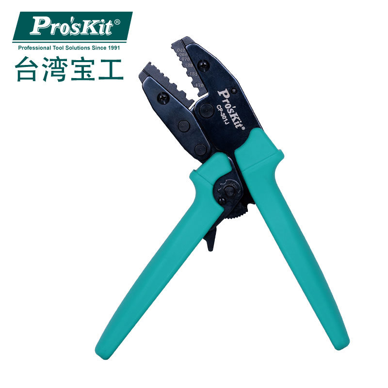 台湾宝工CP-301J SMA接头六角棘轮压接钳 影片BNC接头冷压接钳