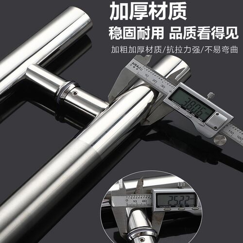 不锈钢玻璃门拉手加厚大门扶手有框无框对装推拉门地弹木门把手柄