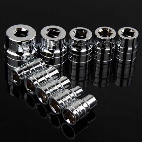外六角套筒头子22-24mm27号套头套管电动扳手1/2大飞棘轮套筒扳手