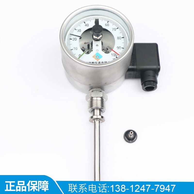 上下限电接点温度表 工业锅炉管道 不锈钢耐震电接点双金属温度计