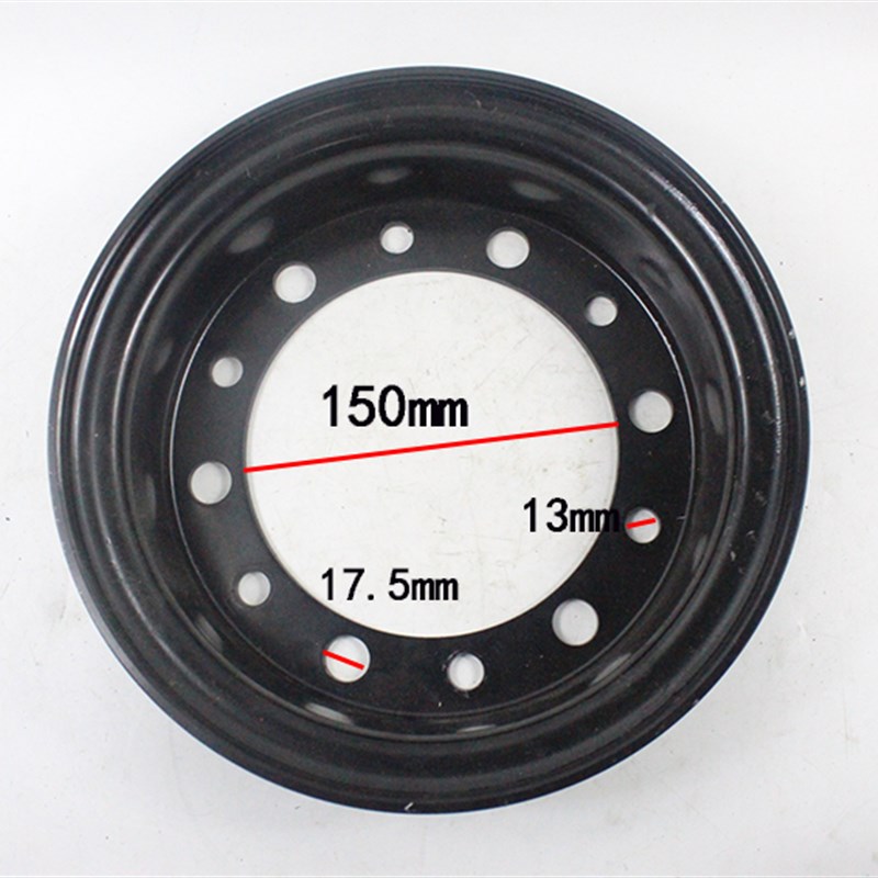 叉车后轮毂钢圈钢锅轮辋6.00-9适用杭叉R20 R25 20N 2-2.5吨