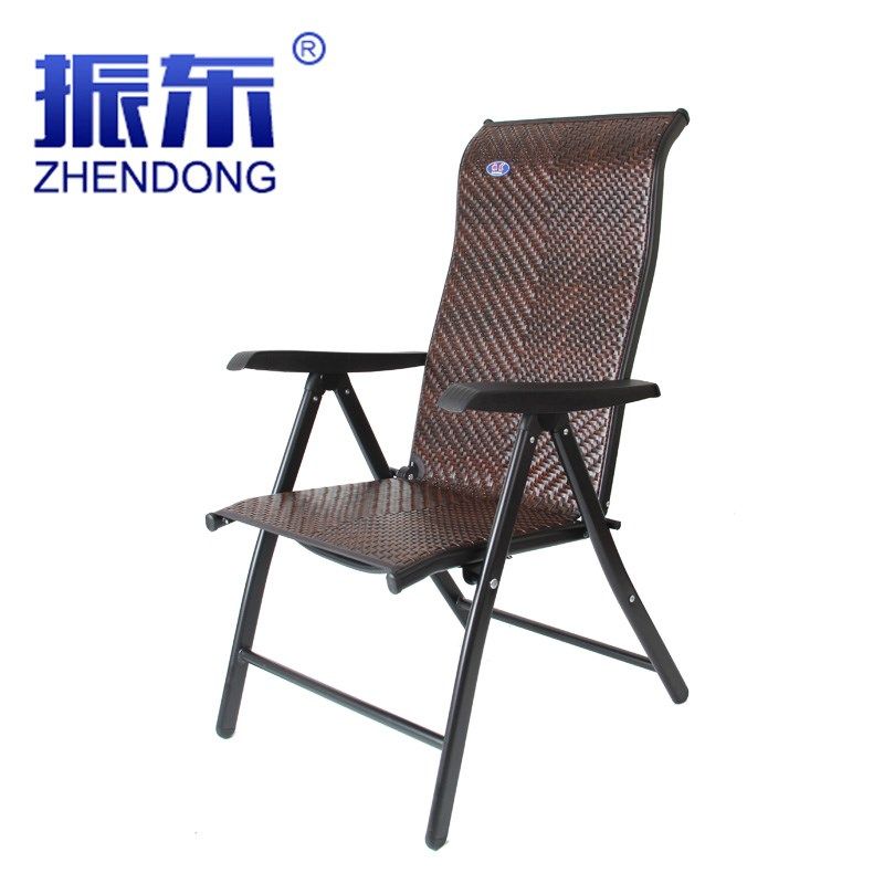 振东午睡午休办公椅折叠躺椅夏天凉靠椅便携家用老人休闲靠背椅子