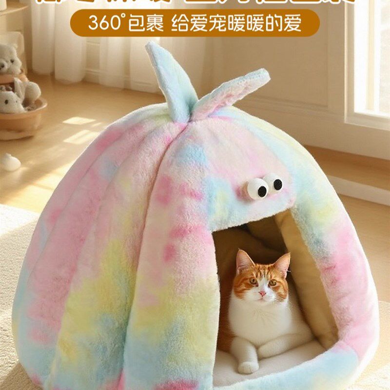 猫窝封闭式半四季通用猫咪安全感窝冬季保暖屋幼猫小奶猫宠物狗窝