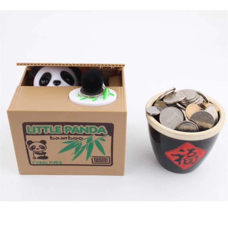 包邮创意超萌偷钱猫咪吃硬币储存箱储蓄罐存钱箱宅家猫 贪招财猫