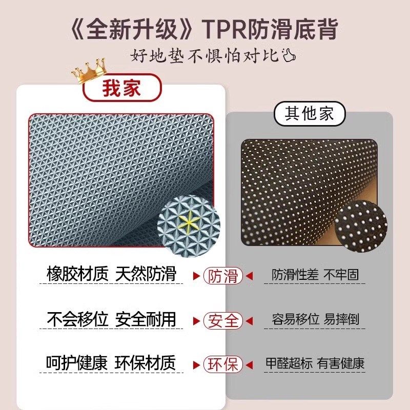 轻奢入户地垫门口高级复古地毯吸水防滑专用脚垫加厚免洗玄关垫子