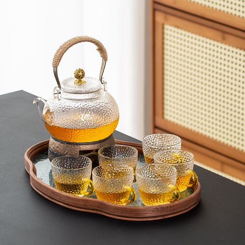 下午茶具养生壶花果泡茶壶蜡烛加热复古煮茶温茶炉花茶壶杯子套装
