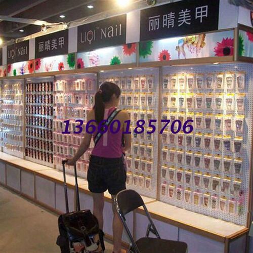 黑色槽板展示柜/礼品展示柜/饰品货架/洞洞板货架/手机配件货架