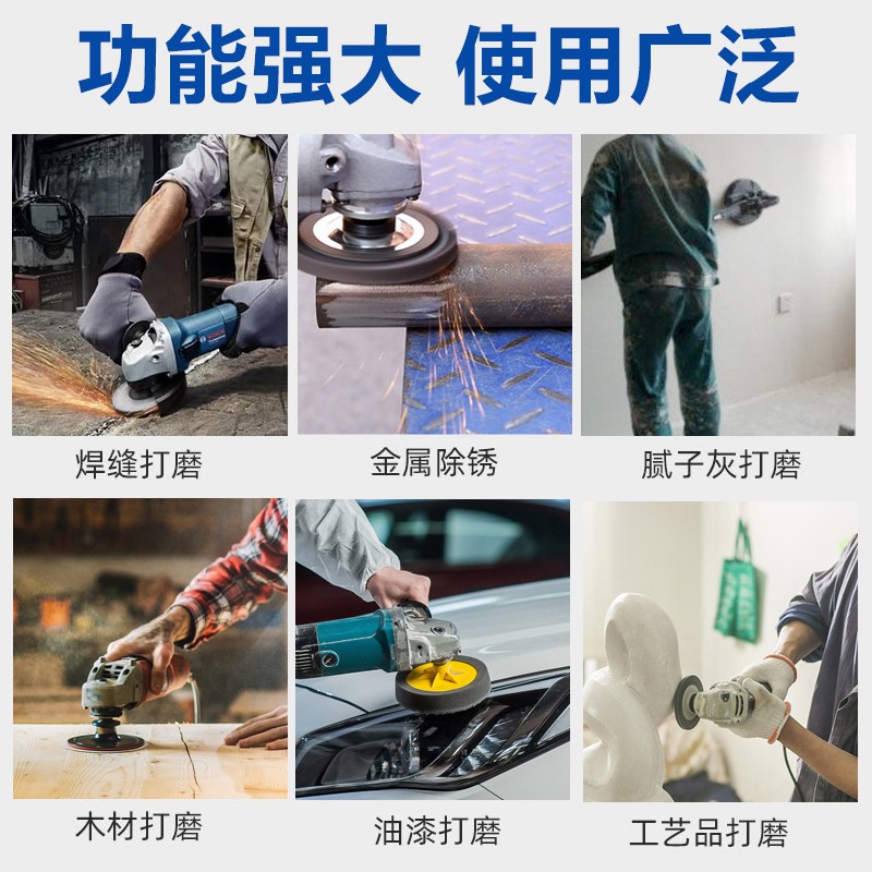 百叶轮角磨机打磨抛光片金属打磨片木工百叶片砂纸抛光轮手磨机千