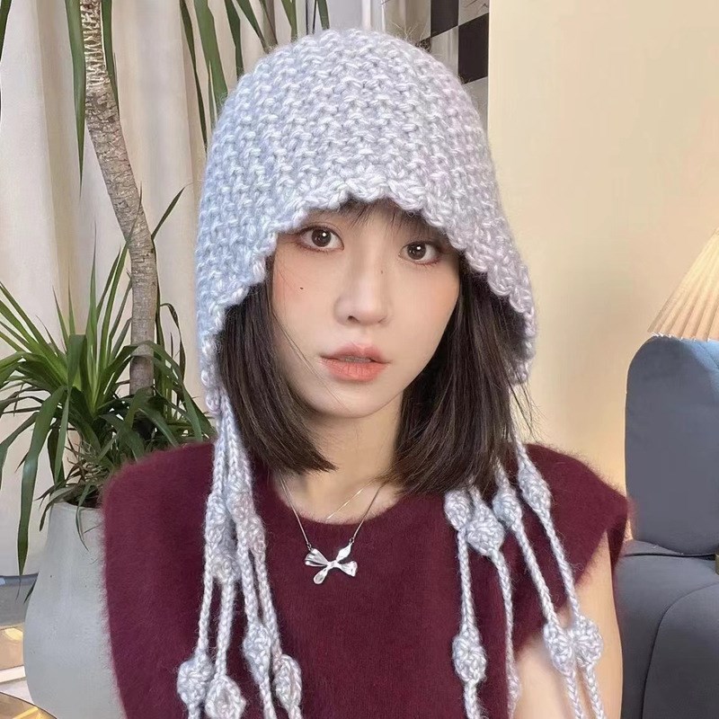 针织帽假发可拆卸网红流苏短发锁骨发微卷内扣假发自然逼真假发女