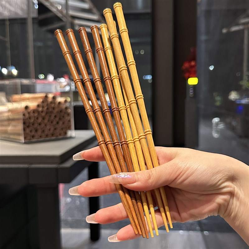 【老板娘自留款】家用天然实木筷个性日式高档尖头筷子一人一筷