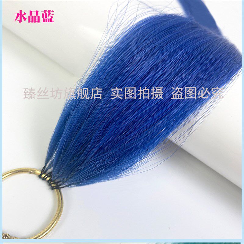 羽毛接发真发彩色无痕挑染挂耳染彩色全真发可烫染自己接头发彩色