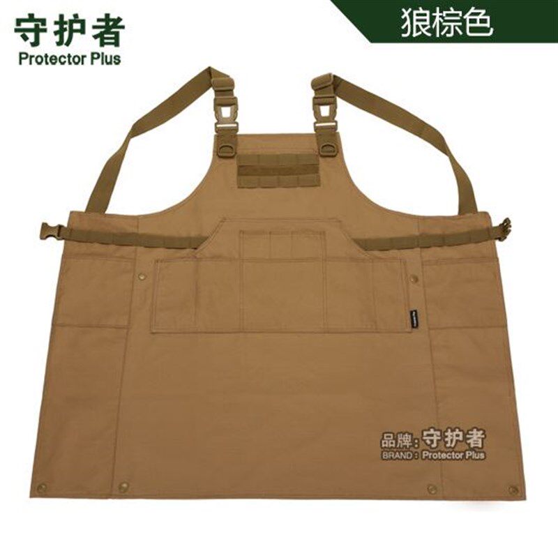 战术围裙高档薄款工作短款双肩轻薄洋气半身专用外穿耐磨耐脏防油