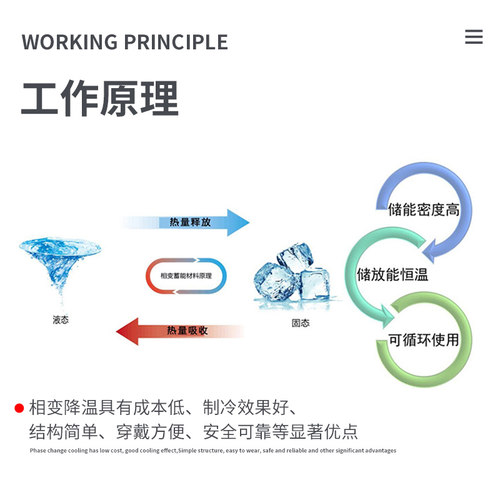 18相变消防员降温背心工作服冰袋马甲夏季高温车间户外作业神器