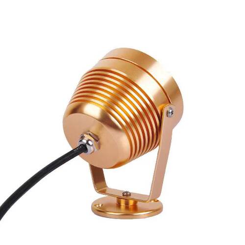 LED3W水下5w6W户外防水水池投射灯12V潜水鱼池鱼缸喷泉灯水底灯