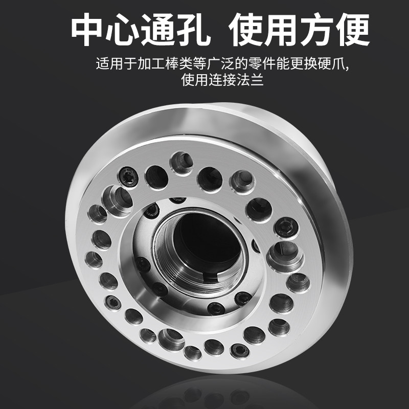 液压中空二爪卡盘油压两爪卡盘6寸8寸10寸数控车床夹具强力动力卡