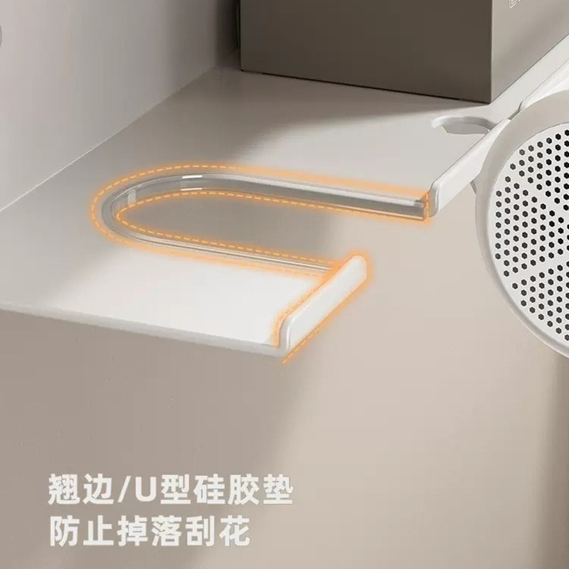 卫生间吹风机卷发棒置物架一体收纳家用镜前日式电吹风支架多功能