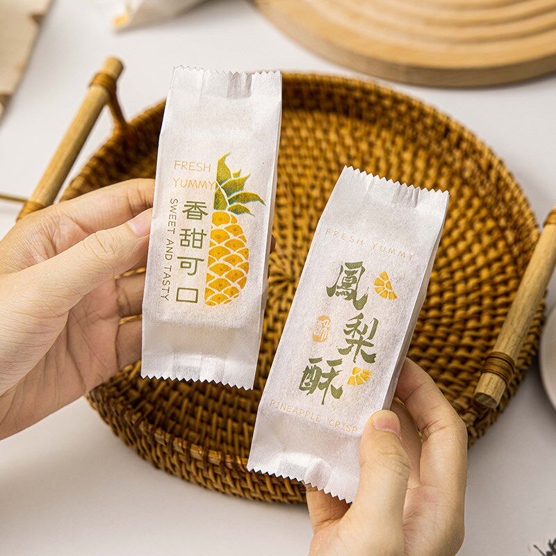 凤梨酥机封绵纸袋包装盒黄梨酥机封袋手提伴手礼空盒礼盒包装6粒