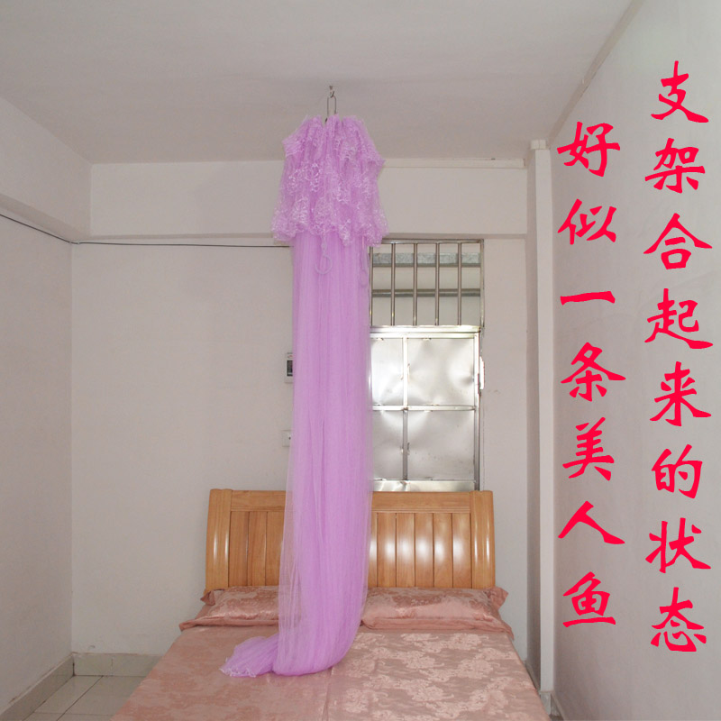圆顶蚊帐 天花安装2.8高西式皇宫廷蚊帐罗伞帐落地式公主支架蚊帐