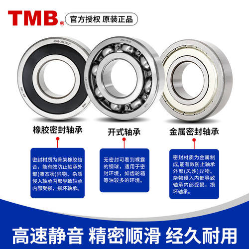 天马轴承TMB 6200 6201 6202 6203 6204 6205 6206 -2RS 2RZ C3Z1