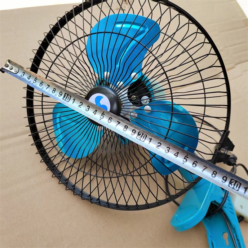 可摇头金属工程风扇24V12V车载电风扇挖掘机铲叉车强力10寸夹子