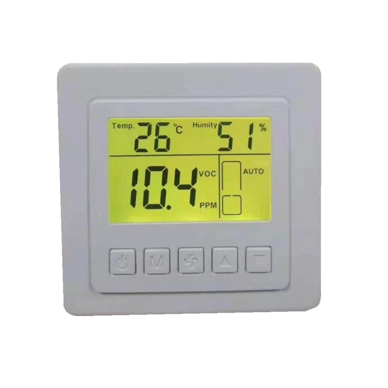 莱珂雪X820新风机控制面板 新风系统定时控制器 空气质量自动检测