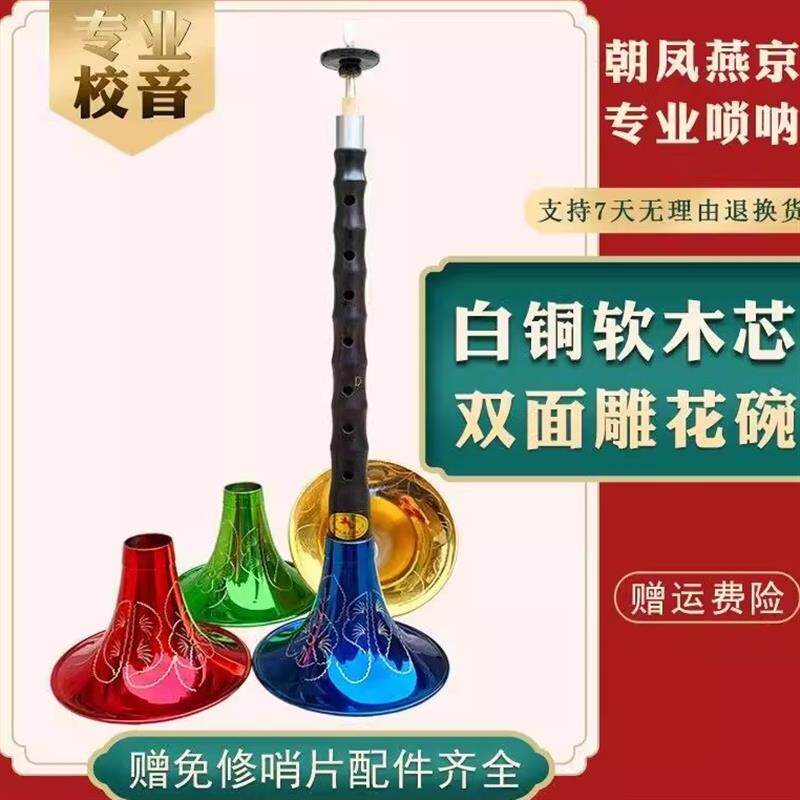 唢呐乐器全套专业级黑檀乌木d调民间常用降b调吹奏乐器成人儿童