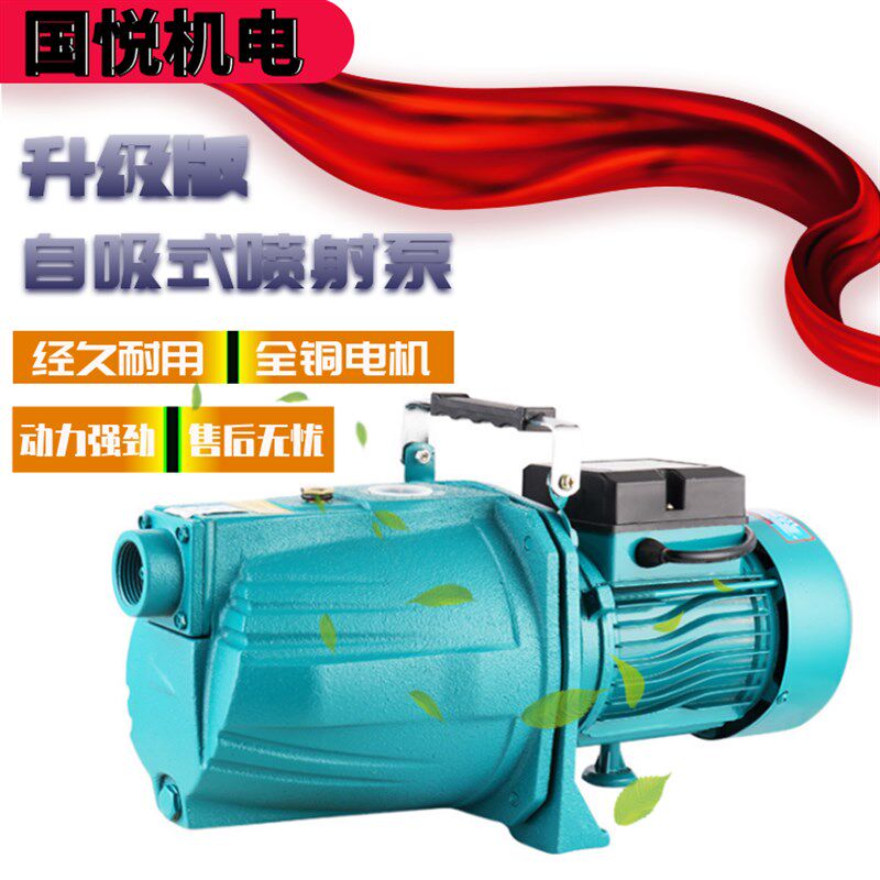 JET喷射泵大头抽水机水泵家用自来水自吸泵铜线家用铸铁小水泵