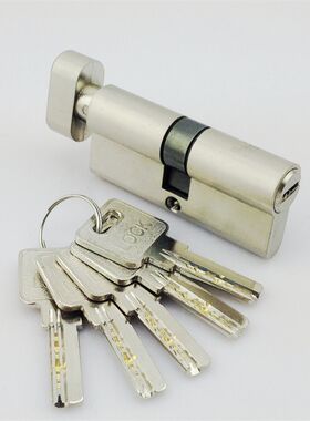 铜防盗门单开锁芯 7cm锁芯/正芯 大门锁木门锁大锁芯锁头铜锁芯