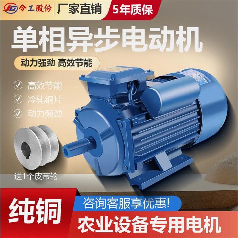 德国进口纯铜电机220v大马力马达2.2/3/4/5/6/7.5KW玉米国标单相