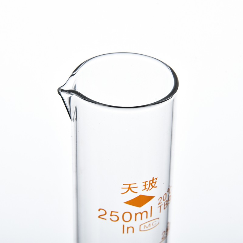 天玻品牌玻璃量筒 刻度准确大容量量杯 实验室用直型量筒图片