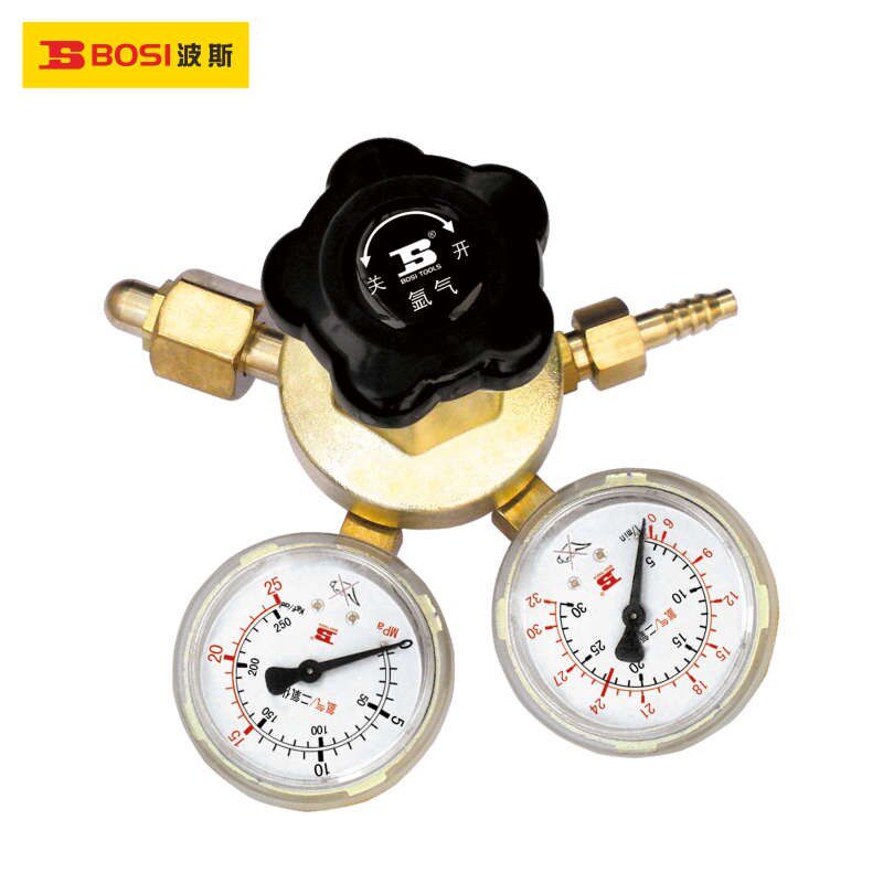 波斯工具大霸黄全铜主体氩气减压器BS-YQAR94氩气减压表BS473594